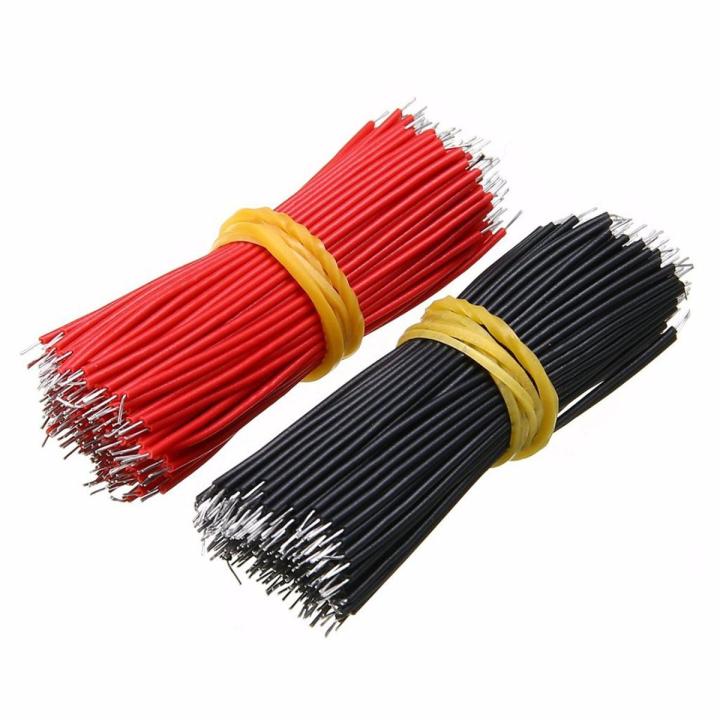 Jumper Wire Pack of 200 Black/Red HQ Copper 9cm