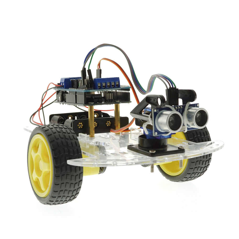 2WD RC Car Obstacle Avoidance HC-SR04 Smart Robot Car Kit For Arduino