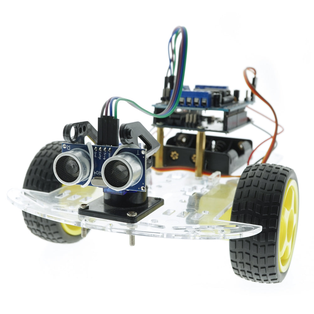 2WD RC Car Obstacle Avoidance HC-SR04 Smart Robot Car Kit For Arduino