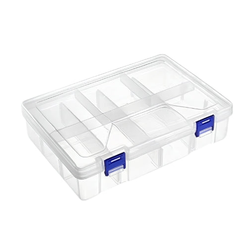 Layer 8 Partitions Transparent Plastic Storage Box Craft Box Components Box Jewelry Boxox Parts Box Storage Box Tool Box F-240 Electronic Component Box