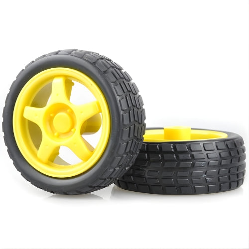 Wheel for Smart RC/Robotic Car - Yellow